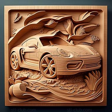 3D модель Porsche Cayman (STL)